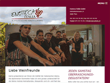 Tablet Screenshot of enotecaitalia.ch